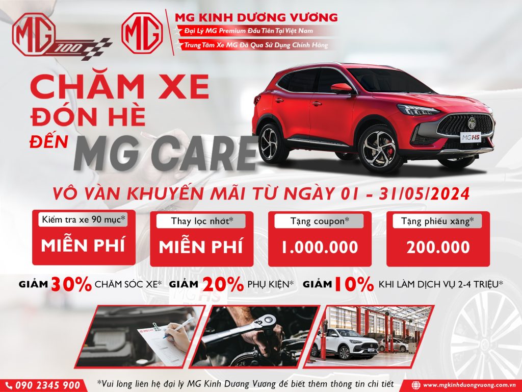 Chương trình "Chăm Xe Đón Hè Đến MG CARE"