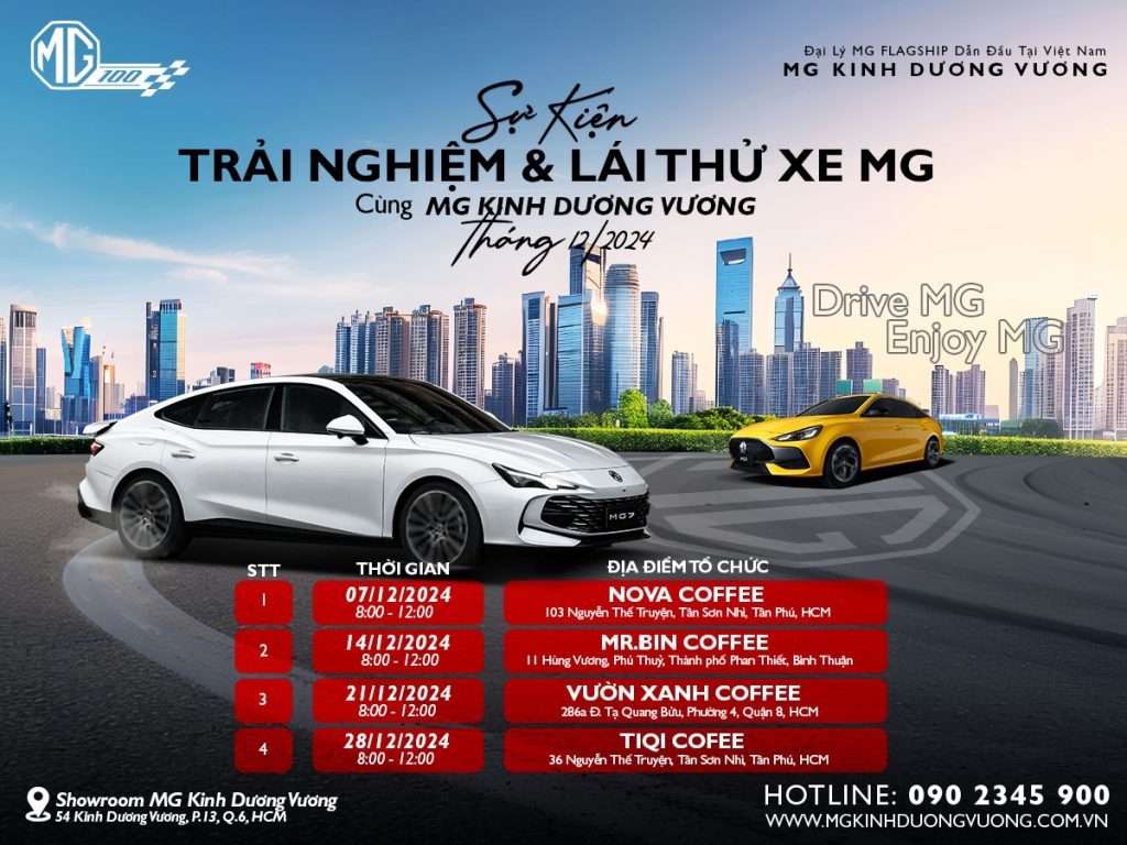 Poster Lịch Test Drive 12/2024